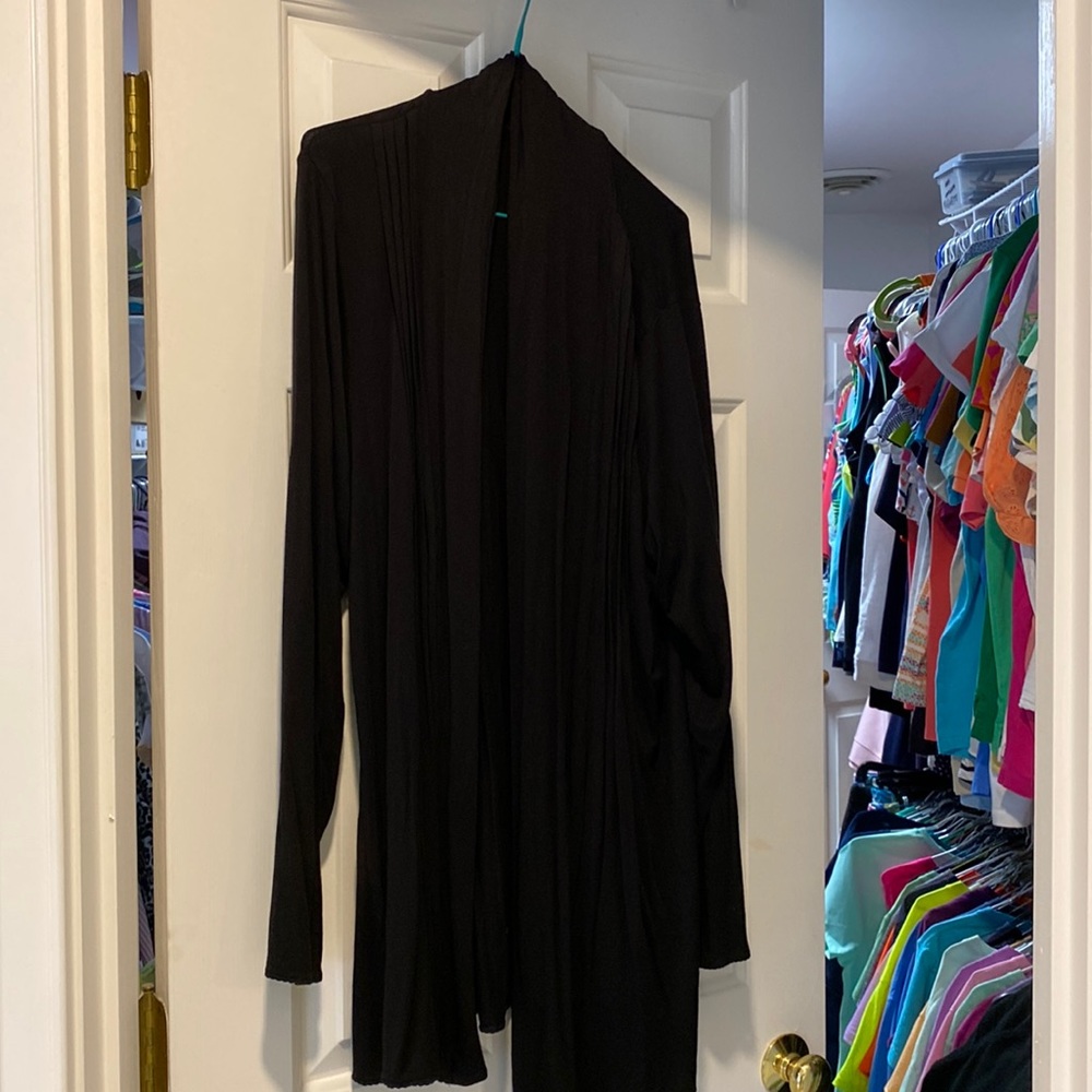 Open front long sweater 1X